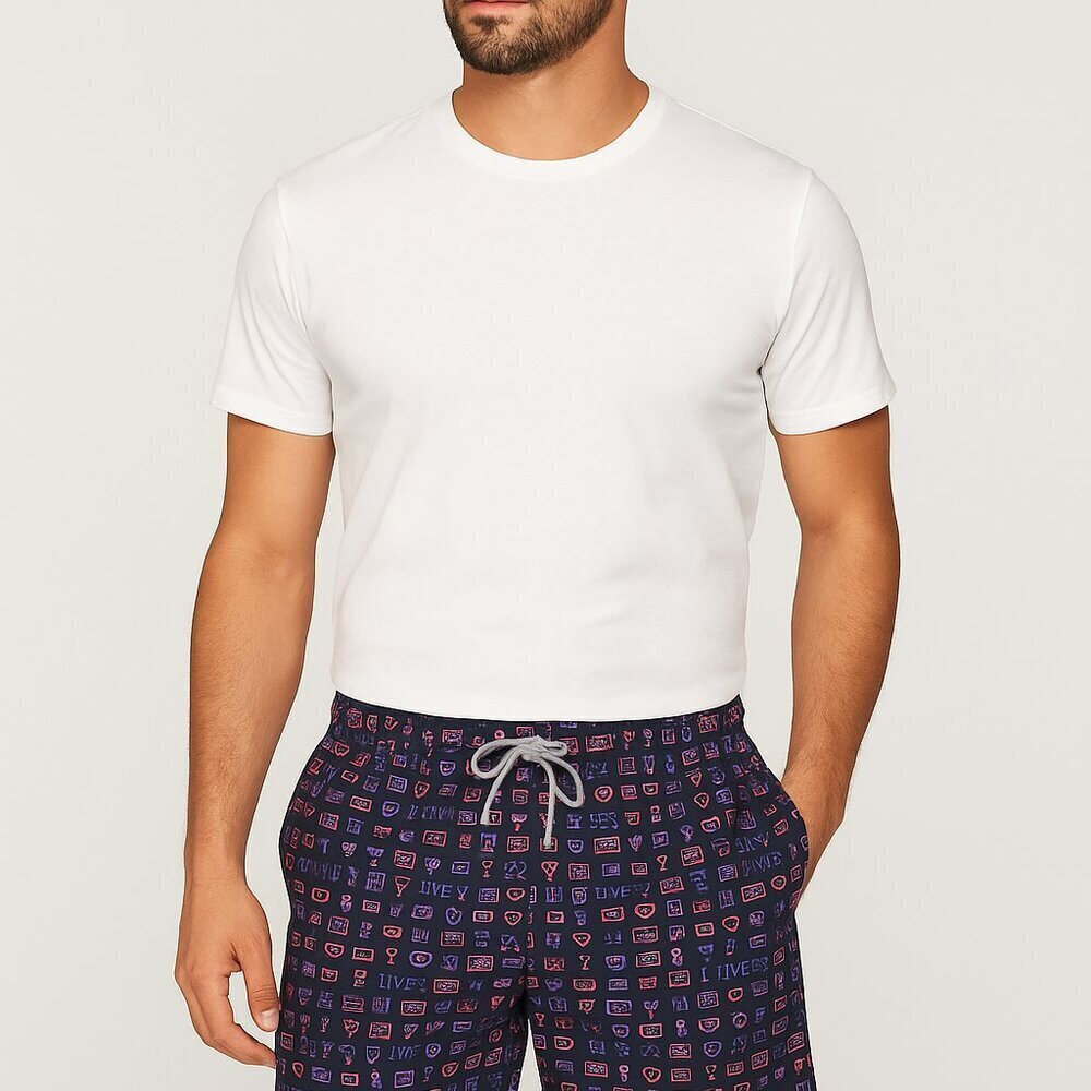 Le Club Happy Hour Las Vegas Board Shorts Swim Trunks XL NWT Mens